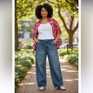 Wild Fable Blue Wide 16" Leg Jeans Size 24